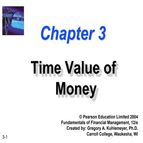 Time value of money