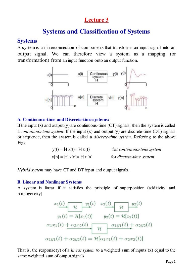Signal And System Lecture 3