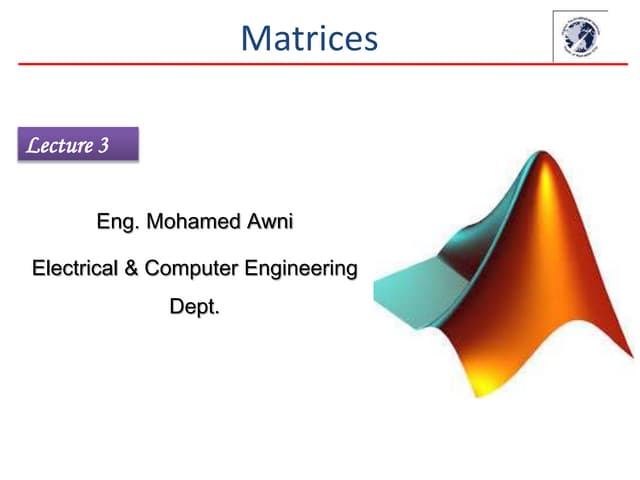 Matlab HTI summer training course Lecture3