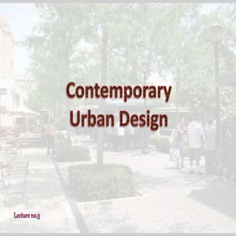 Contemporary Urban Design