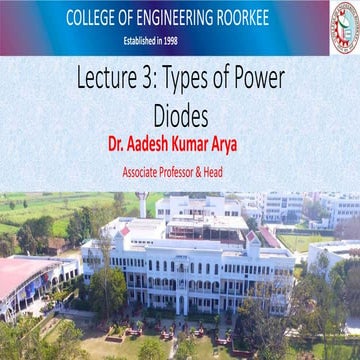 Lecture 3 Types of Power Diodes