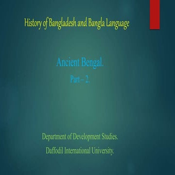Ancient Bangla history