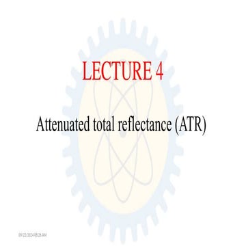 LECTURE 3.pptx ATR lecture for enhancing on FTIR usage in quantification