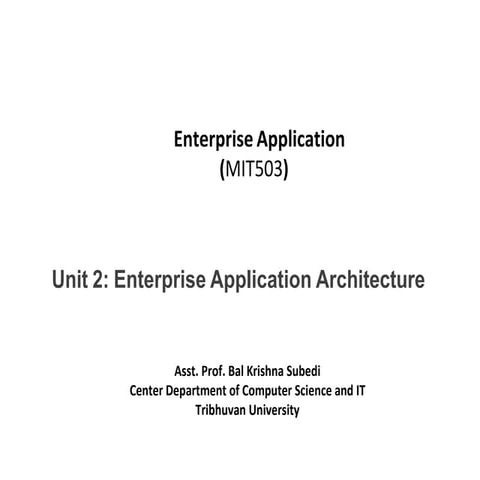Lecture_3.pdf for Enterprise Application Architecture
