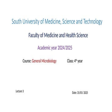 MEDICAL MICROBIOLGY......................................................