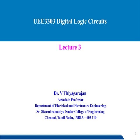 Digital Logic circuits class material for EEE