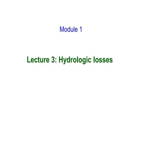 Infiltration equations and index | PPTX