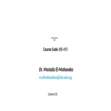 Lecture 3 - Components of a Mechatronics System - Actuators 1Servo Motor -  2...