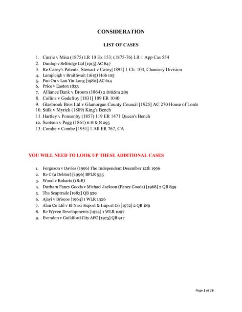 Lecture 3 Study Notes Contract Law Pdf