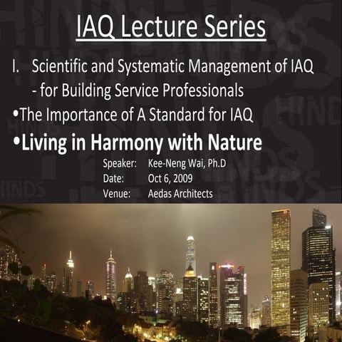 Lecture 3   In Harmony with Nature