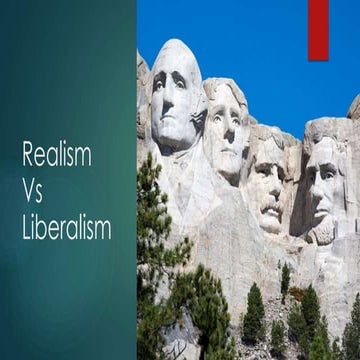 Lecture 3 - The concept of Realism Vs Liberalism.How different theorist expla...