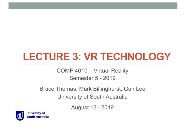 Lecture3 - VR Technology