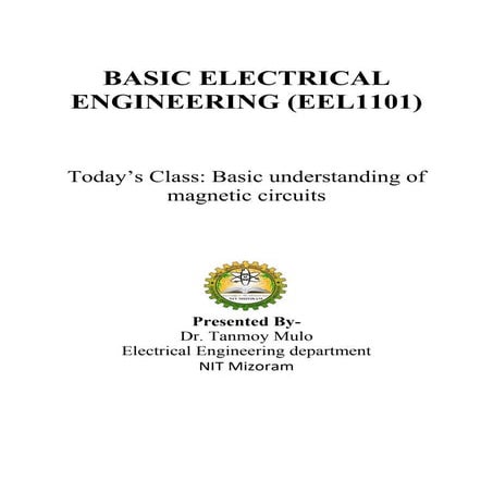 magnetic circuit of basic electrical eng