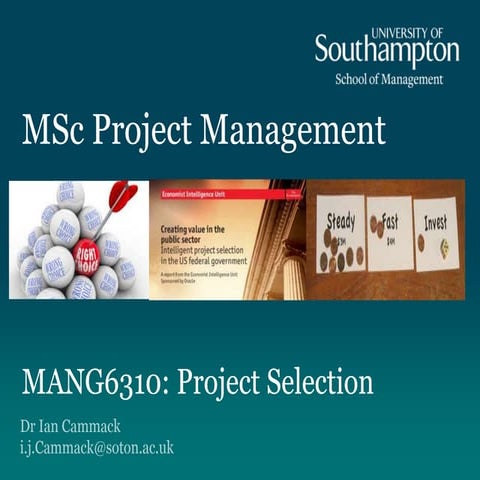 Project Selection Pptx