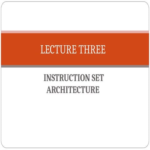 Computer organization and Architecture-UDOM