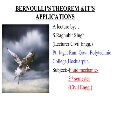 Lecture 3 bernoulli_s_theorm_it_s_applications