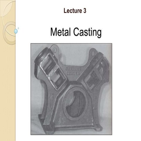 Metal Casting processes including pattern making and mold making,Patterns,Cas...