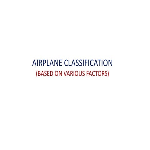 Aircrafts | PPTX