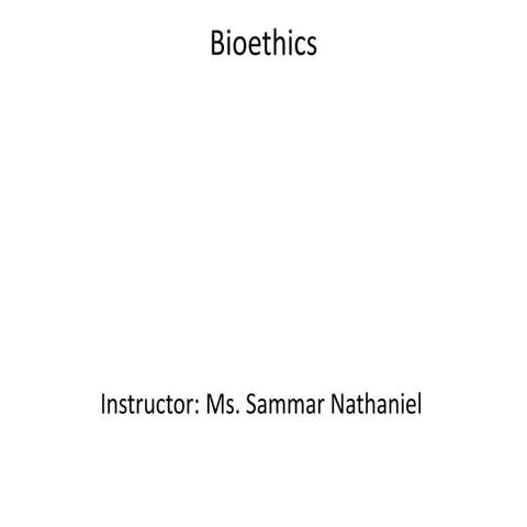 Lecture 3  ethics and bioethics