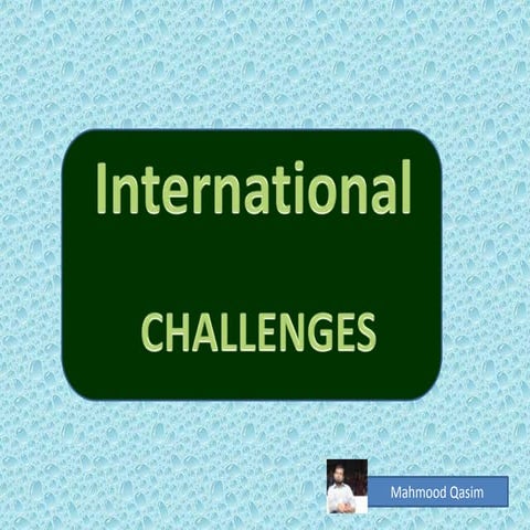 HRM International Challenges by Mahmood Qasim