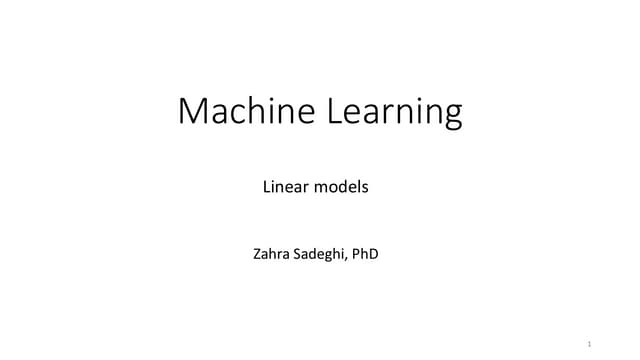 Machine Learning Lecture_Linear Models.pdf