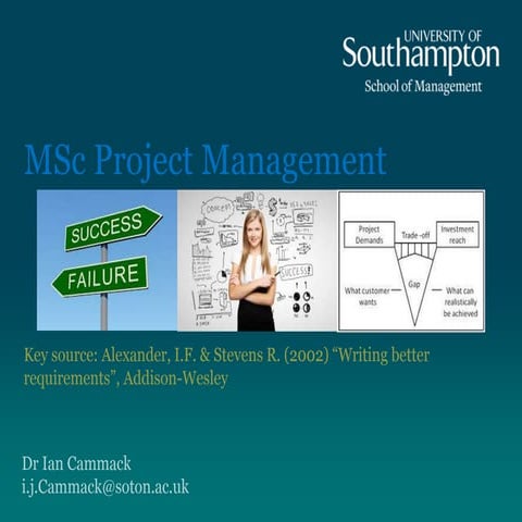 Project requirements management | PPTX