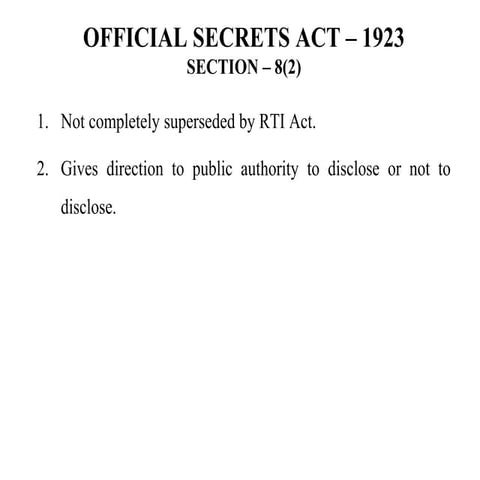 RTI ACT 2005 PART-III