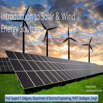 Lecture 3 solar & wind energy sources
