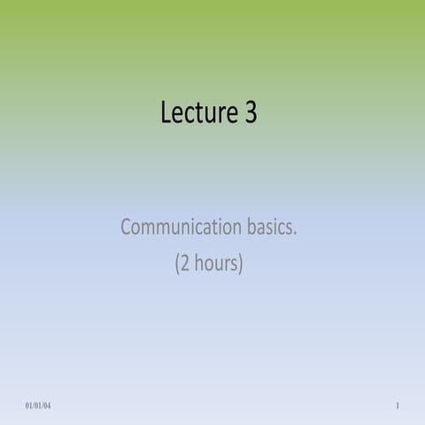 Lecture 3 spread spectrum 