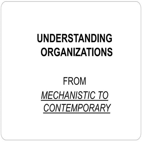 Lecture 3 understanding organizations   copy