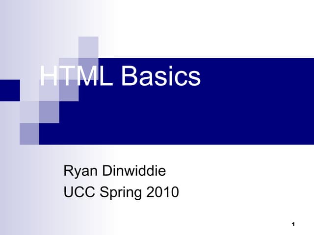 Basics of HTML 5 for Beginners