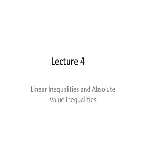 Lecture 4