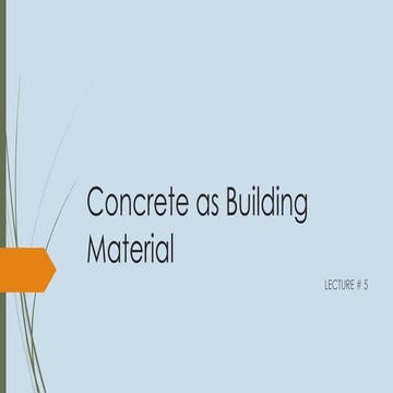 Concrete as Building Material