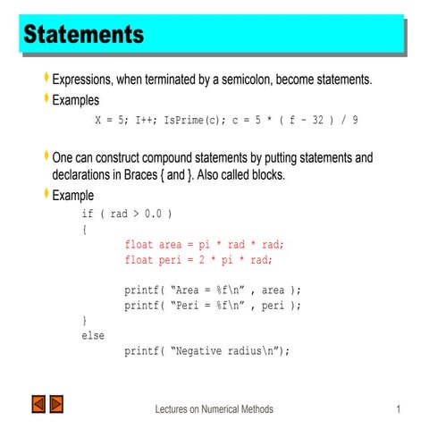 statements and problem for solving the tech | PPT