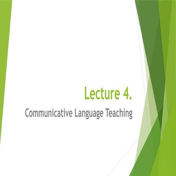 Communicative Language Teaching | PPTX