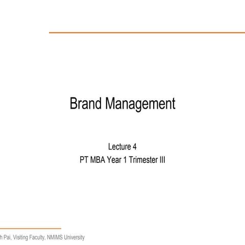 Lecture4    Brand  Management