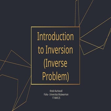Introduction of Inverse Problem and Its Applications | PDF