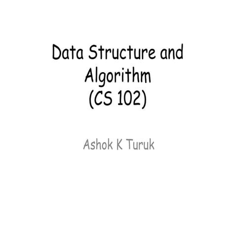 Lecture 4 data structures and algorithms | PPT