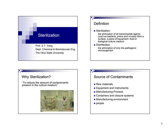 Lecture 4 sterilization