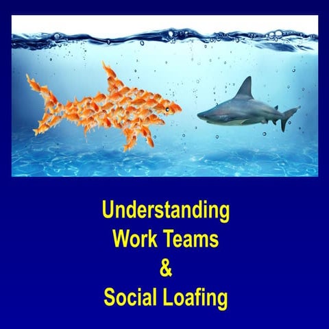 Lecture 4 - Team in PM Social Loafing in PM