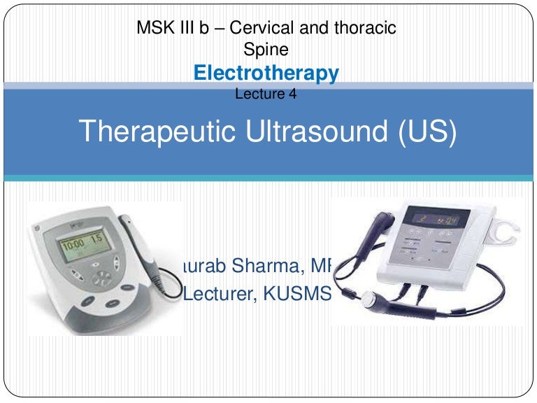 Therapeutic Ultrasound for Physiotherapy students