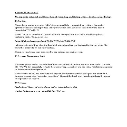 Lecture 41 objective 4 monophasci potential