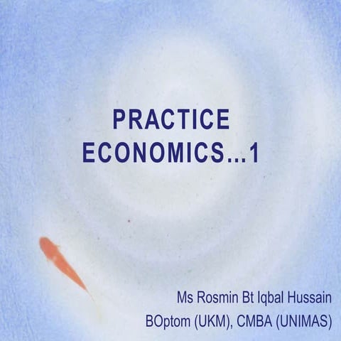 Lecture 4 a practice economics