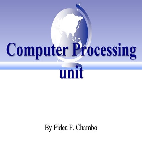 Lecture 4b - Computer Elements_ Processing unit & memory.pdf