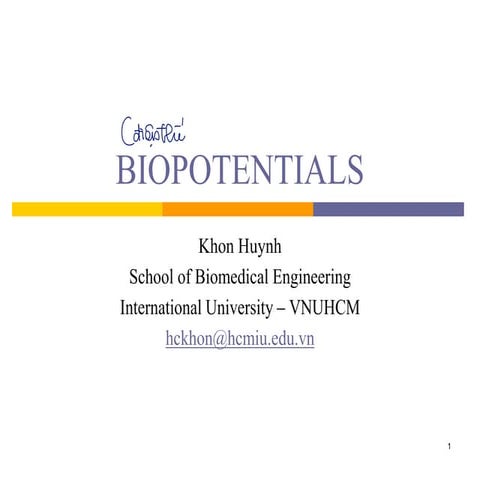 Understanding Biopotentials: Membrane Dynamics and Neural Signals | PDF