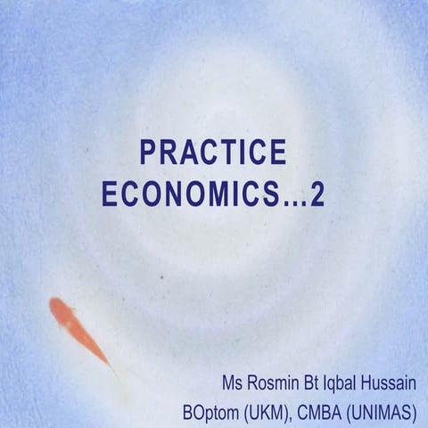 Lecture 4 b practice economics