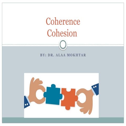 presentation on text analysis cohesion coherence