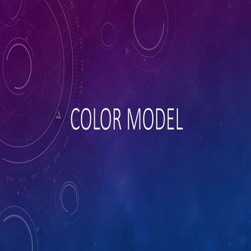 Lecture 4 color model