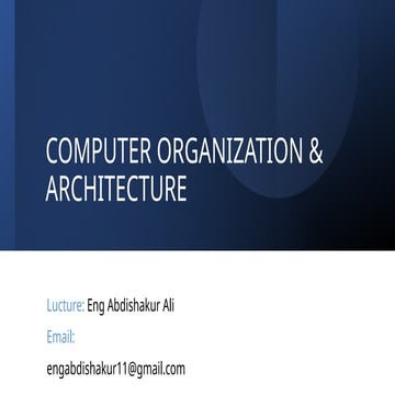 Lecture (4) Computer Organization and Architecture.pptx