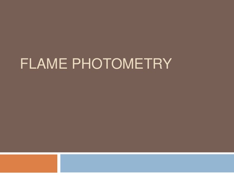 Flame photometry